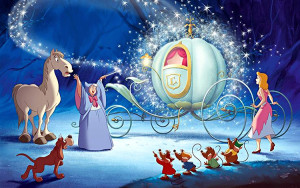 cinderella-e-fada-madrinha-carruagem-e-animais
